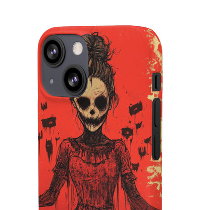 Haunting Scarlet Descent iPhone 13 - Slim Phone Case