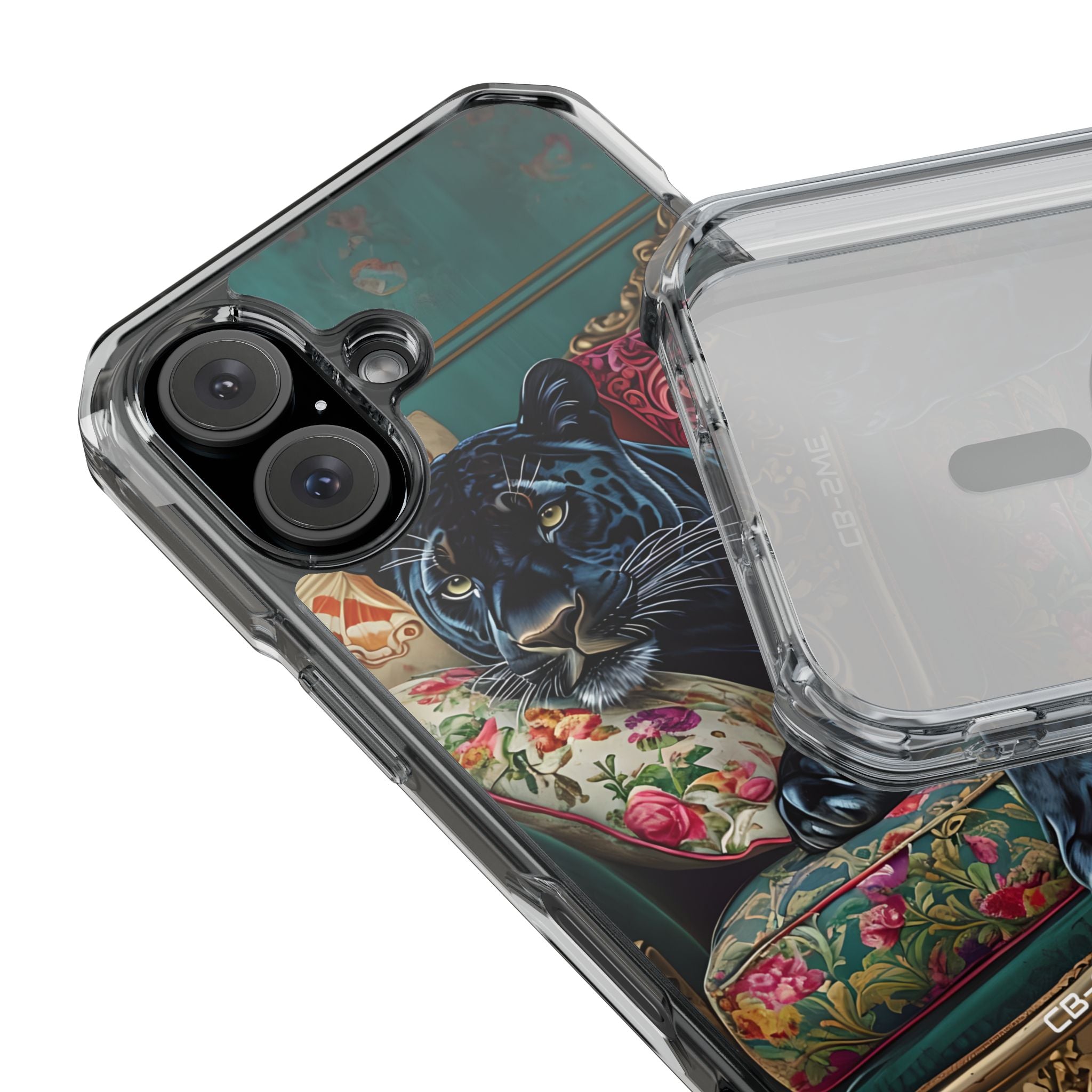 Panther on Vintage Chaise iPhone Case - Impact