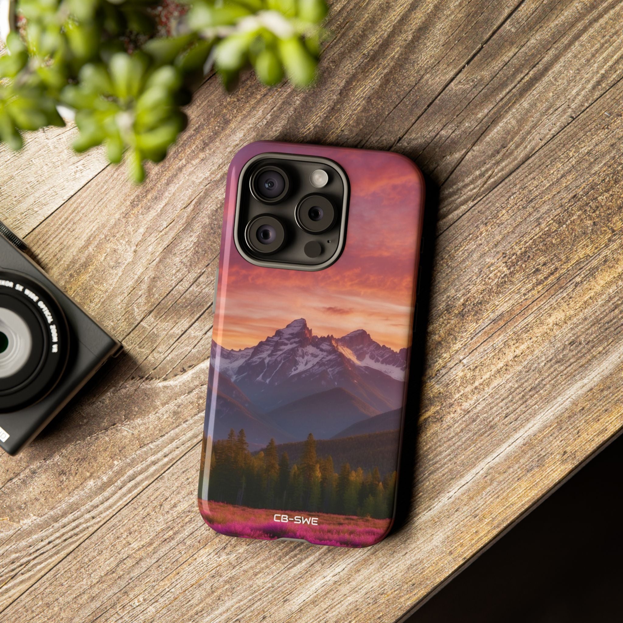 Mountain Peaks Glow - iPhone Case