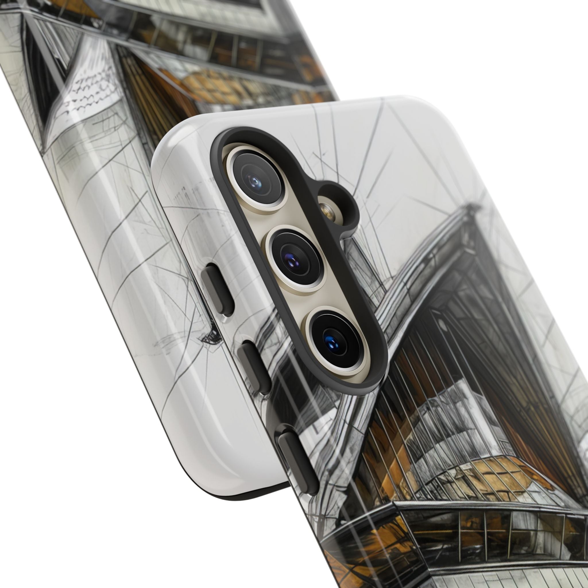 Architectural Curves in Line Formation Samsung S24 - Tough Phone Case