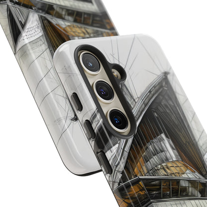 Architectural Curves in Line Formation Samsung S24 - Tough Phone Case