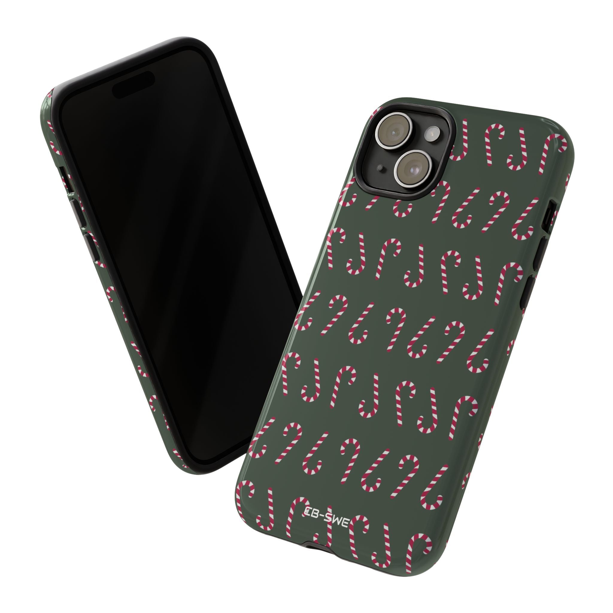 Candy Canes Aligned - iPhone Case