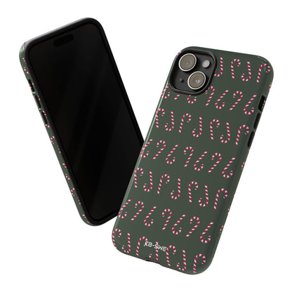 Candy Canes Aligned - iPhone Case