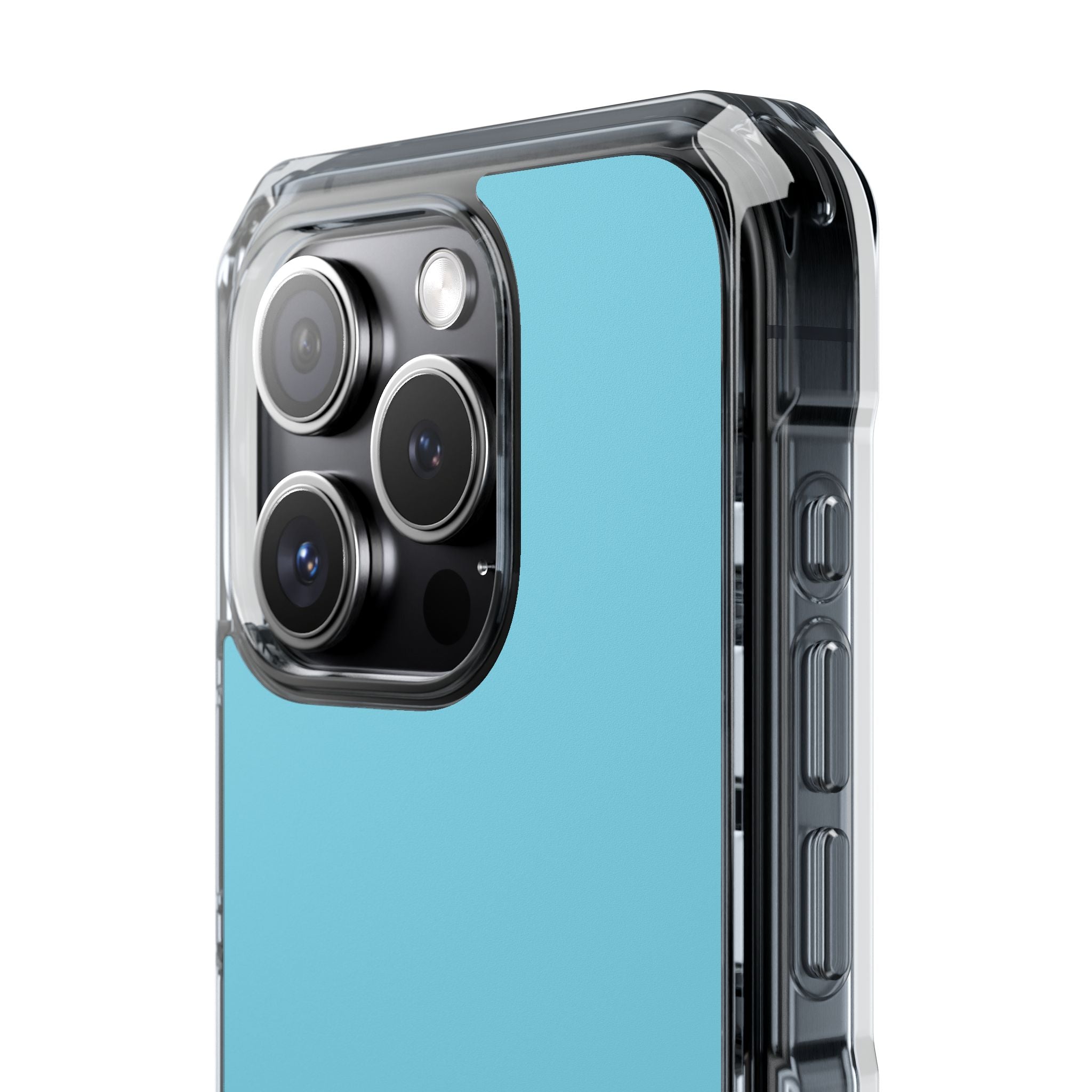 Middle Blue - Clear Impact Case for iPhone