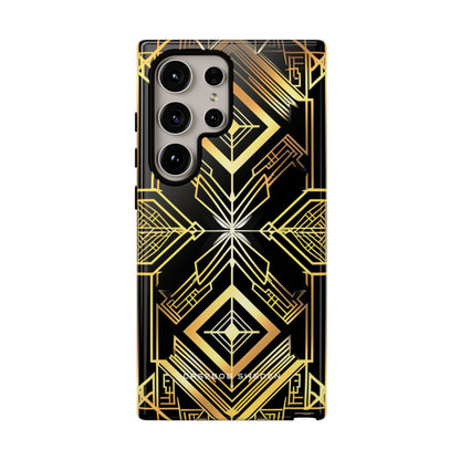 Golden Geometric Opulence Samsung S24 - Tough Phone Case