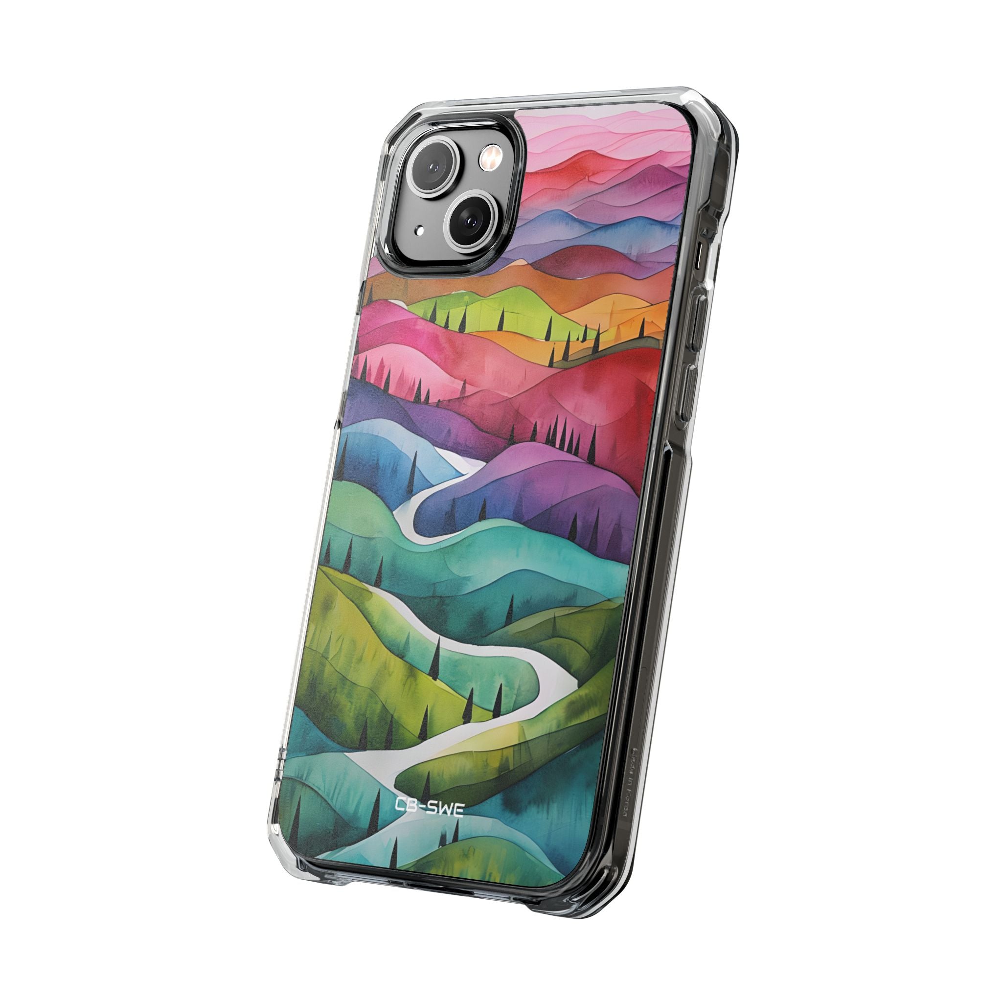 Whimsical Colorful Valleys iPhone Case - Impact