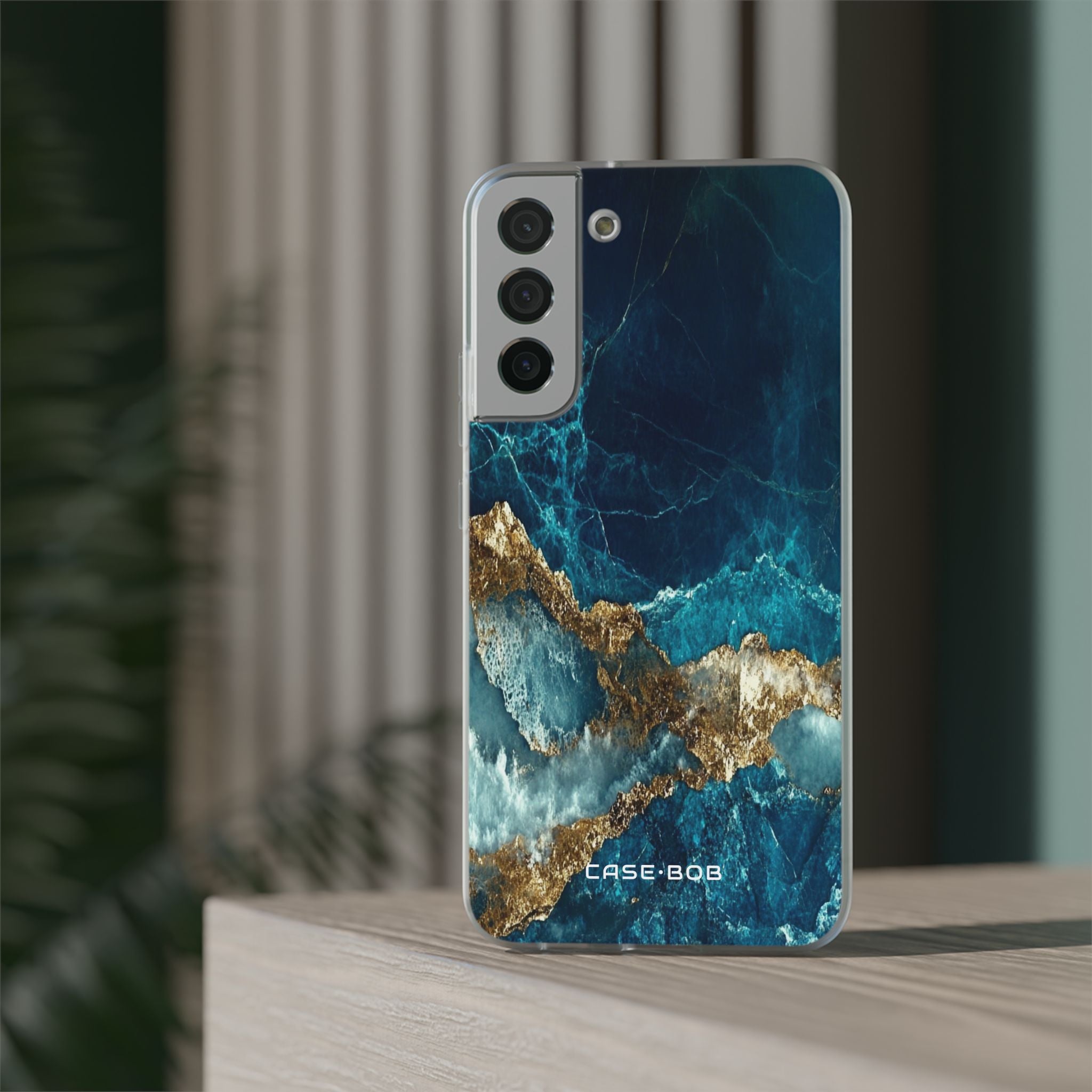 Jagged Gold Split Samsung S22 Plus Case - Soft