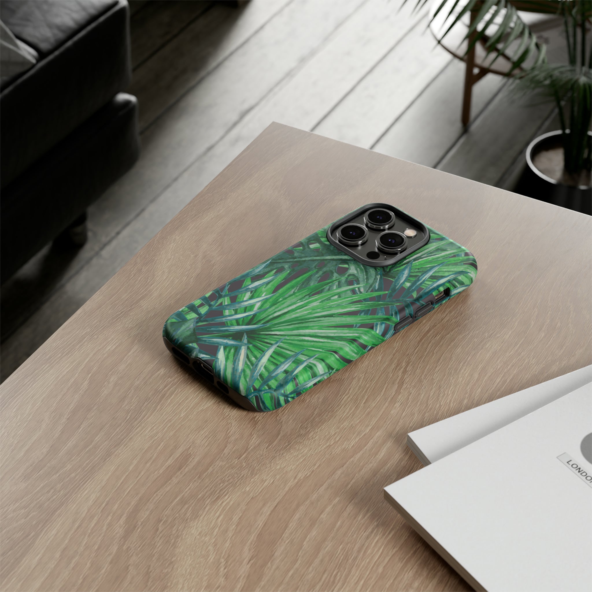 Watercolor Tropical Palm - Protective Phone Case