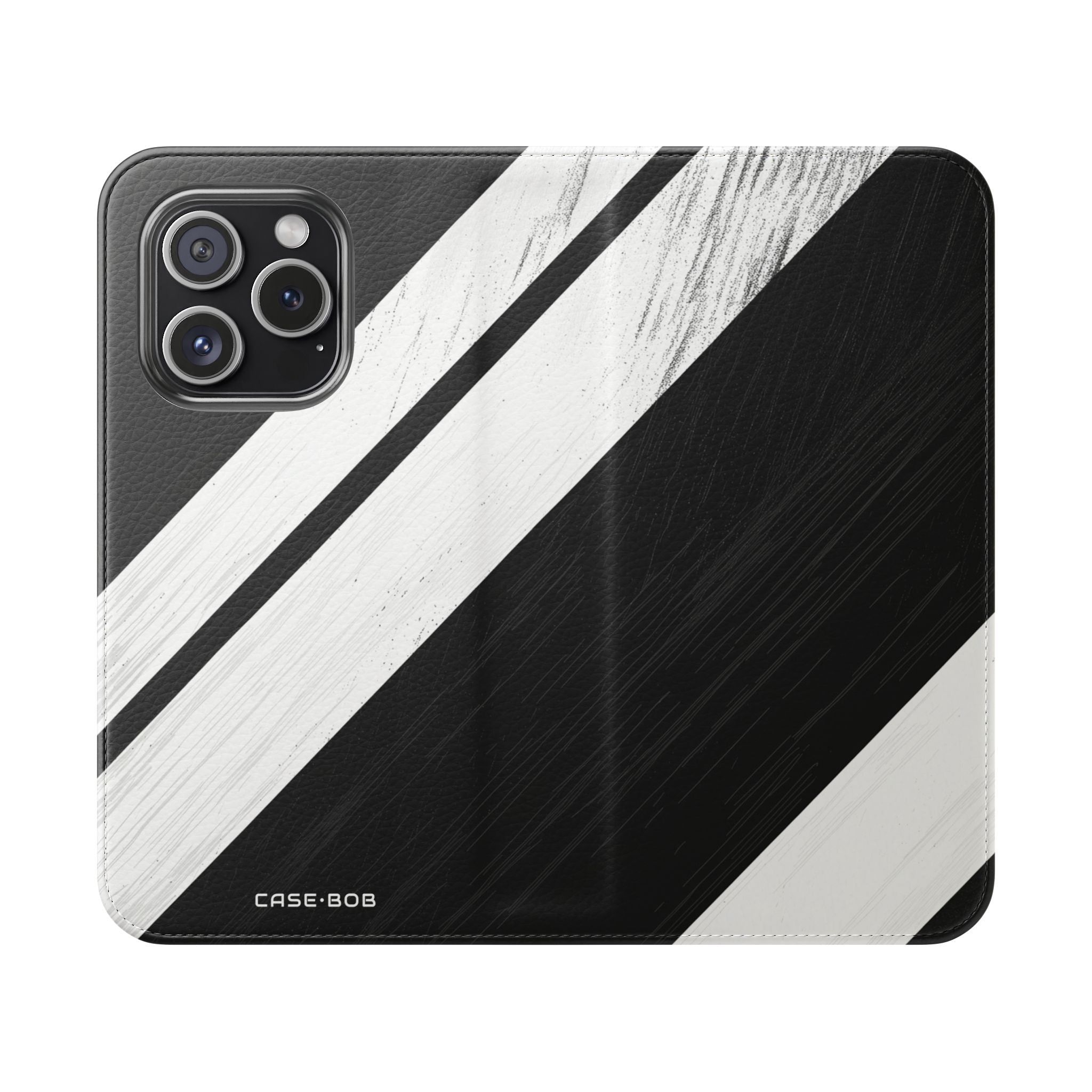 Striped Texture - iPhone 15 Pro Case - Wallet