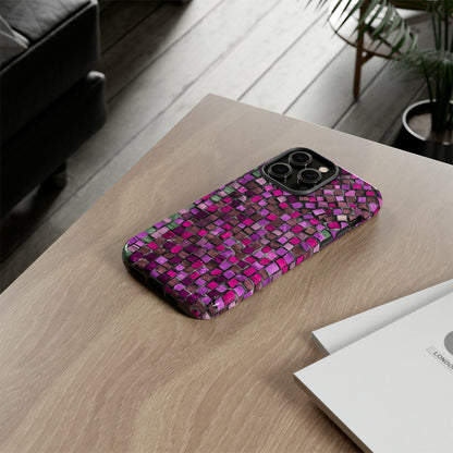 Purple Mosaic - Protective Phone Case