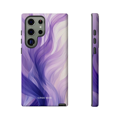 Purple Ribbon Waves Samsung S23 Ultra Case - Tough