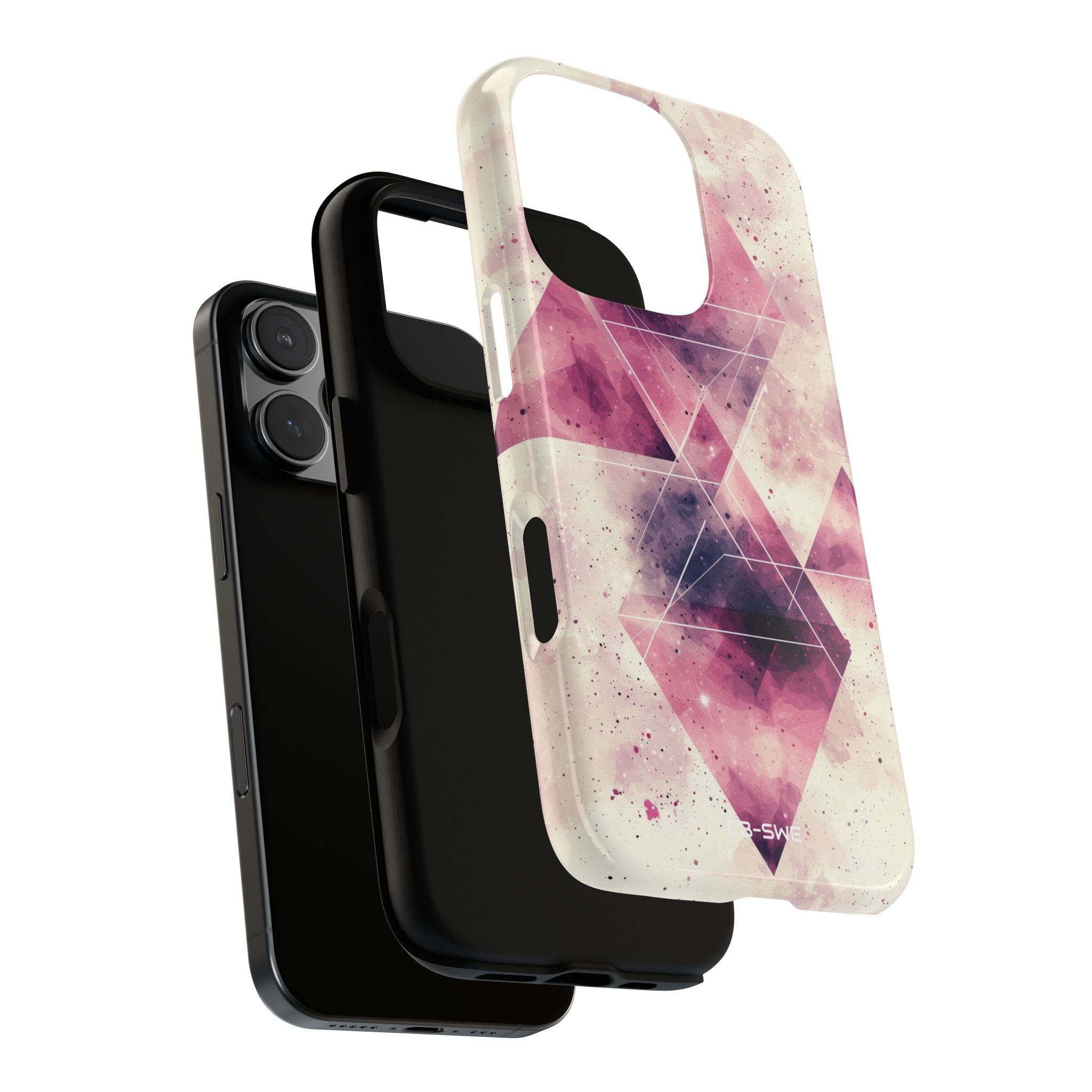 Triangles Overlap Serenity - iPhone Case