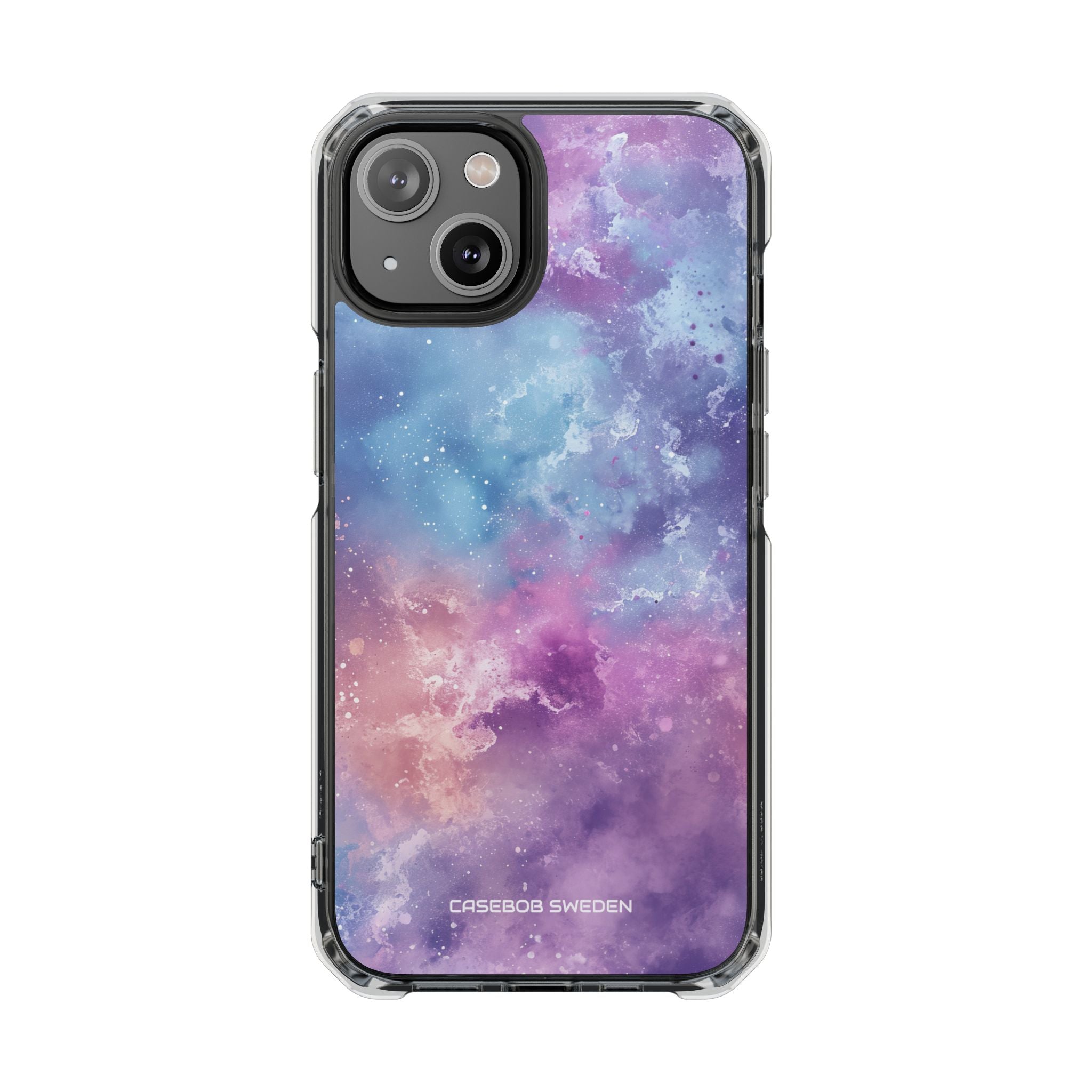 Cosmic Nebula Swirls - Clear Impact iPhone 14 Phone Case