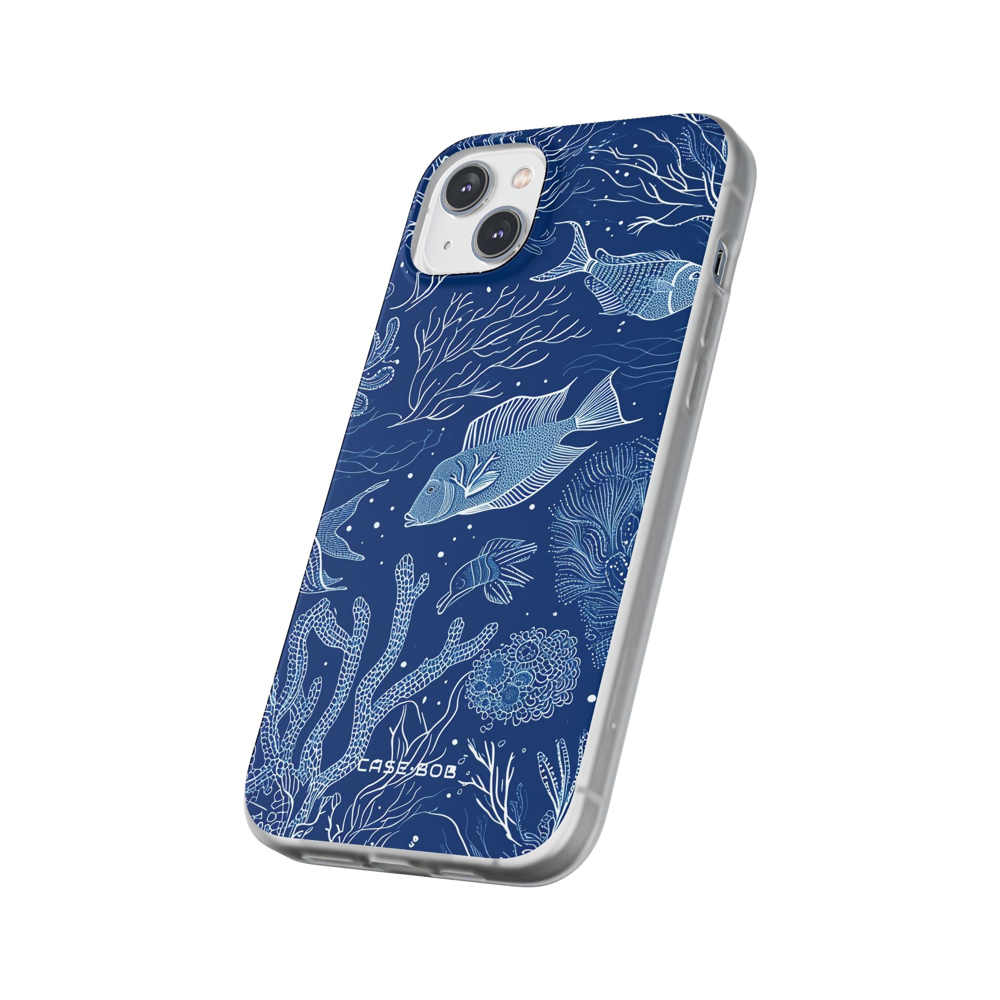 Navy Scale Reef iPhone 14 Plus Case - Soft
