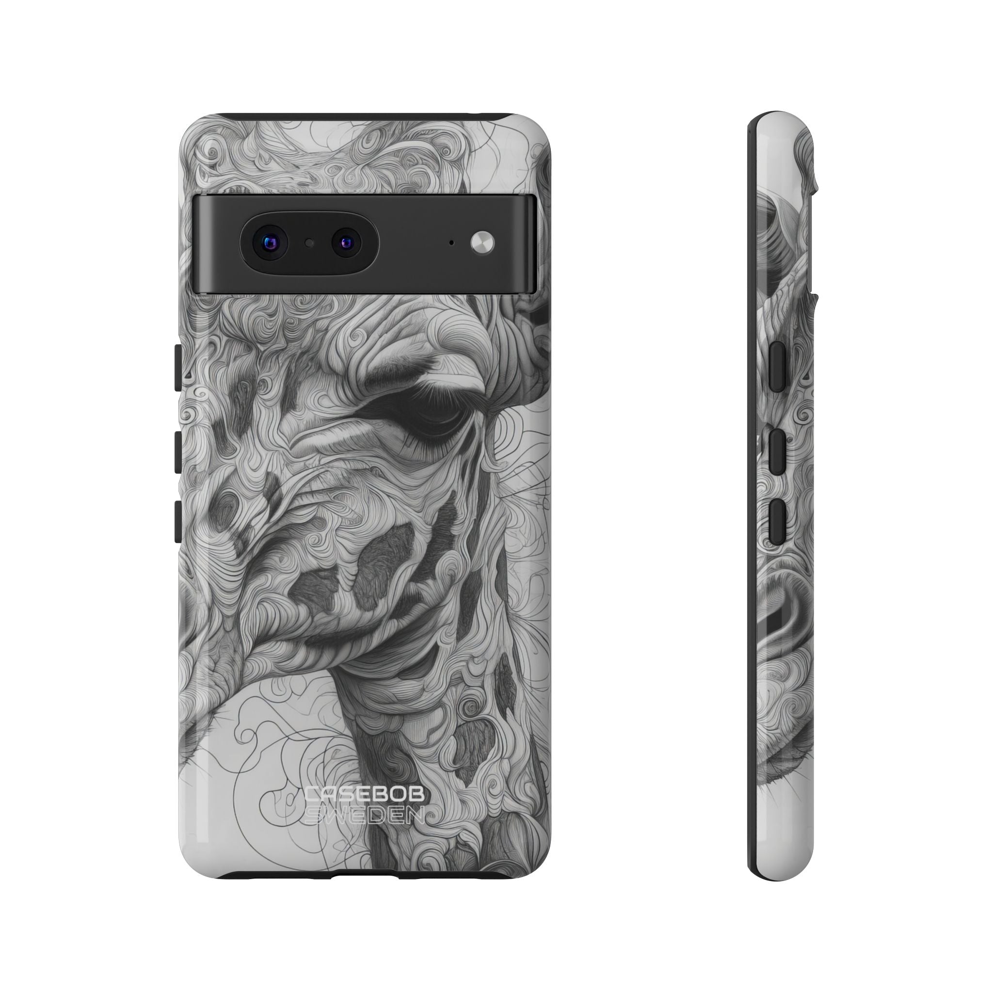 Swirling Giraffe Art Google Pixel 7 - Tough