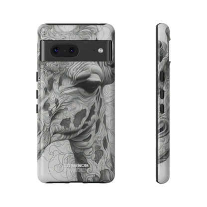 Swirling Giraffe Art Google Pixel 7 - Tough
