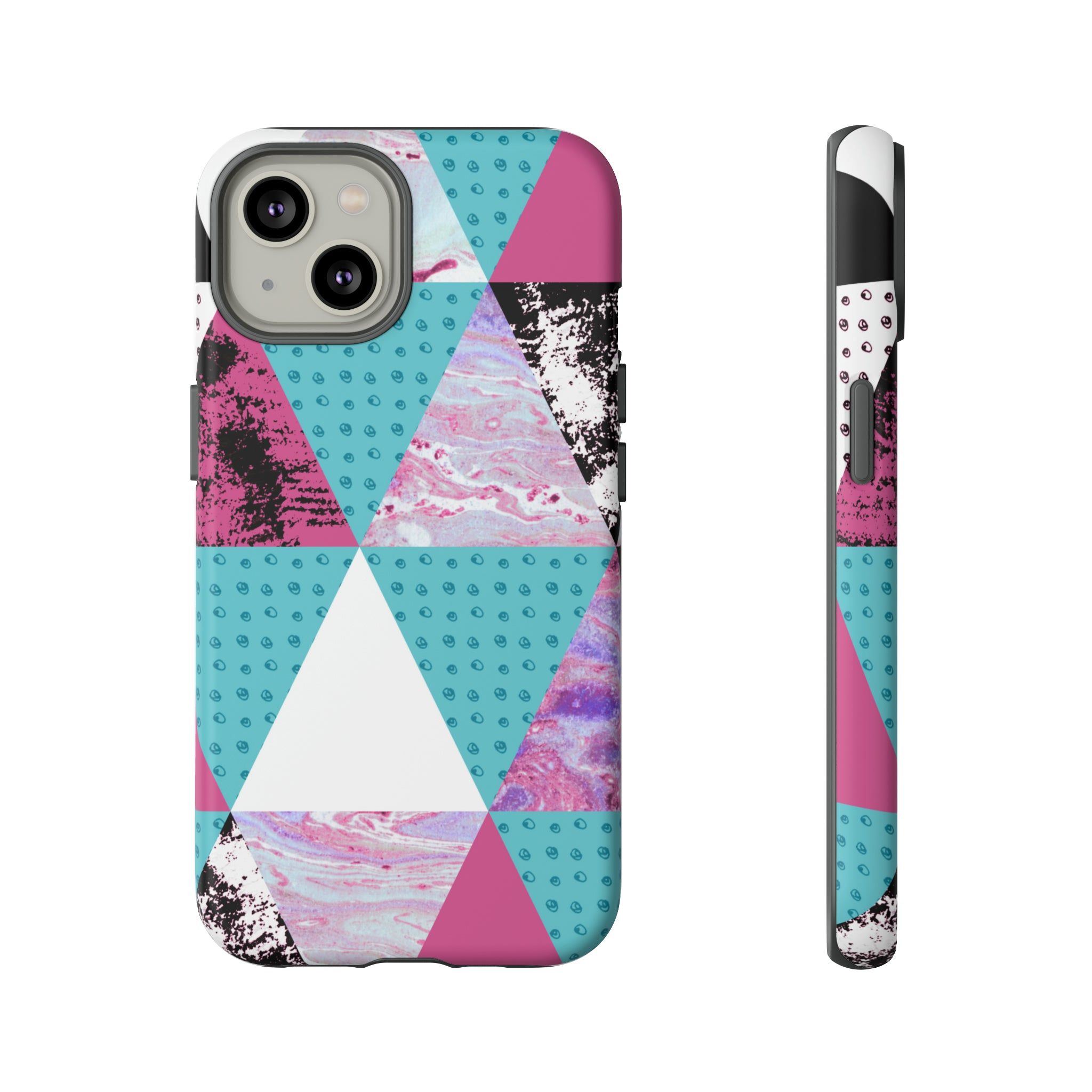 Grunge Triangles - Protective Phone Case