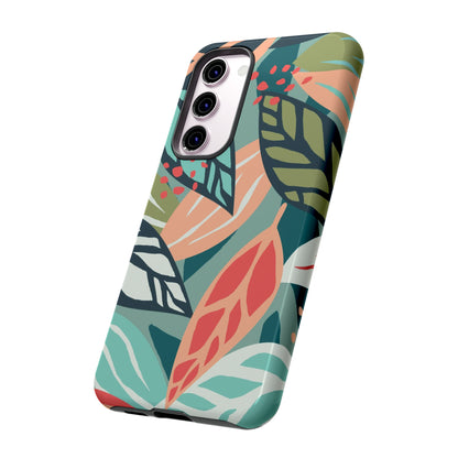 Mixed Tropical Leaf - Protective Phone Case