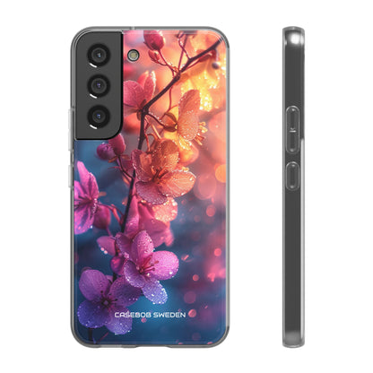 Pink Bloom Serenity - Flexi Samsung S22 Phone Case