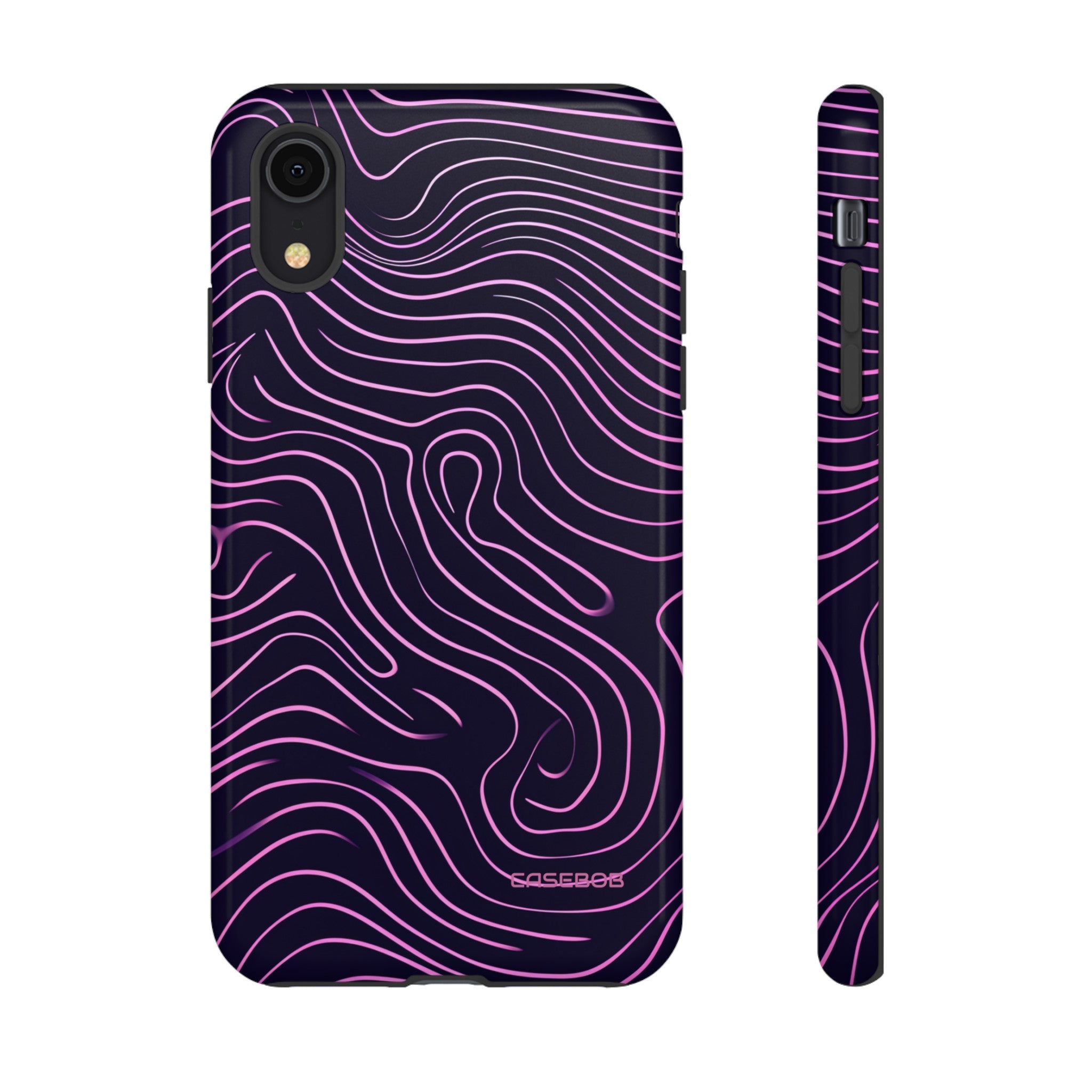 Purple Line Minimalism - Protective Phone Case