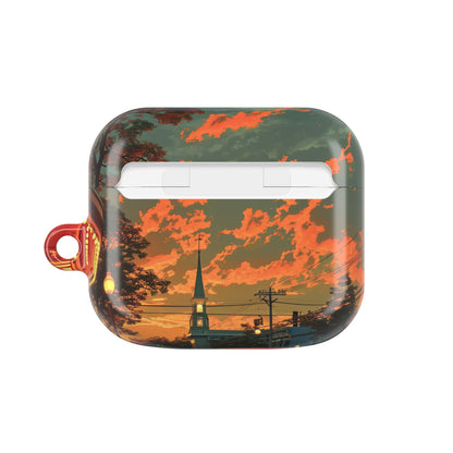 Crimson Classic Glow - AirPods Case