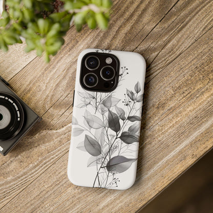 Botanical Line Harmony iPhone 16 - Tough Phone Case