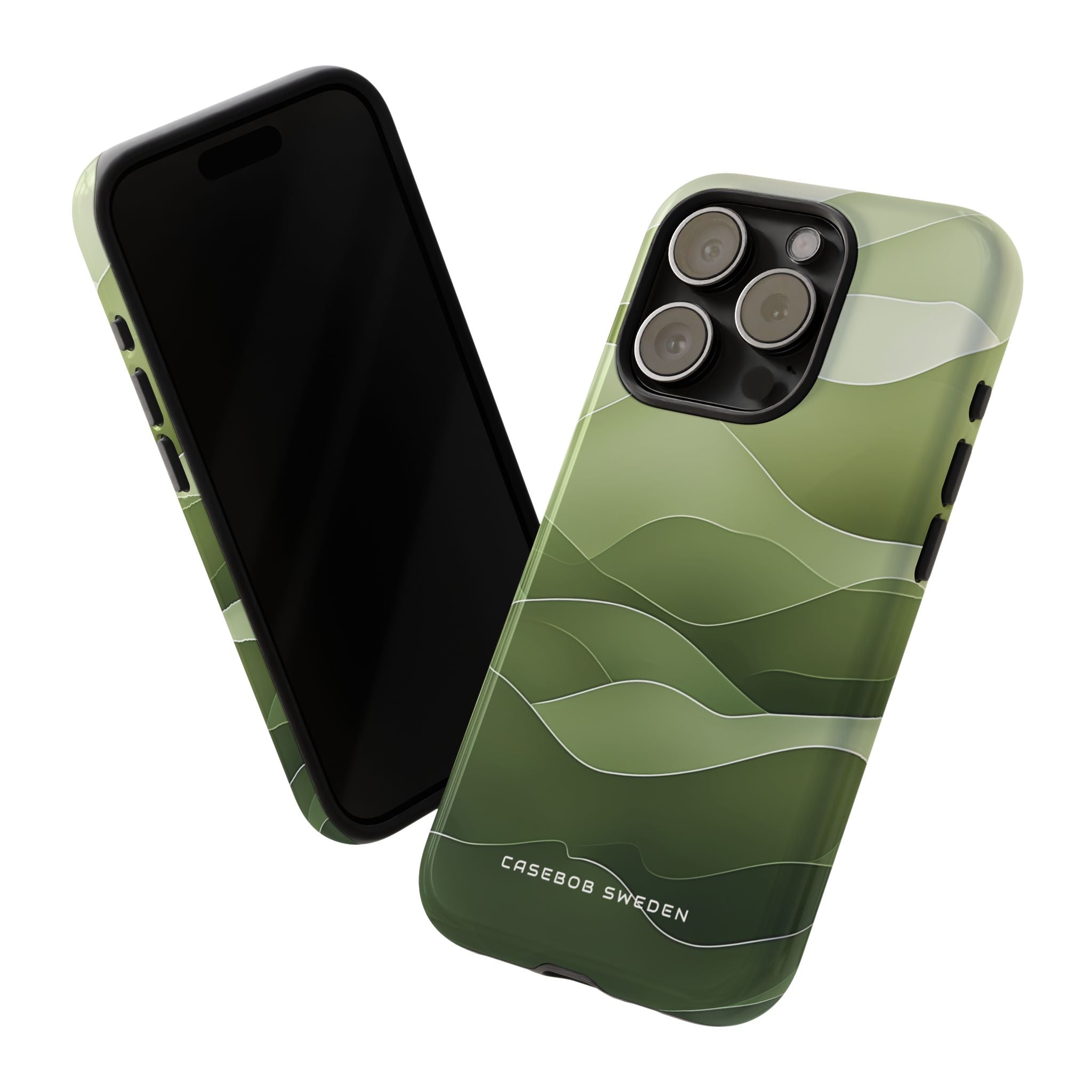 Gradient Emerald Drift iPhone 15 - Tough Phone Case