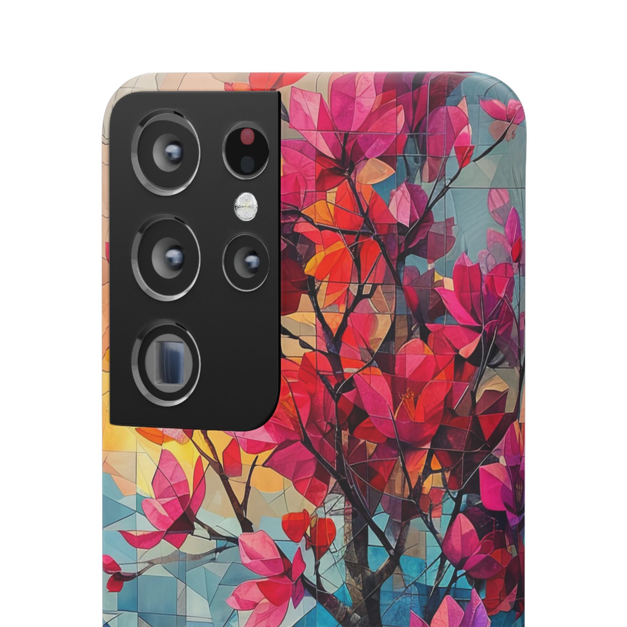 Vibrant Geometric Tree Landscape Samsung S21 - Slim Phone Case