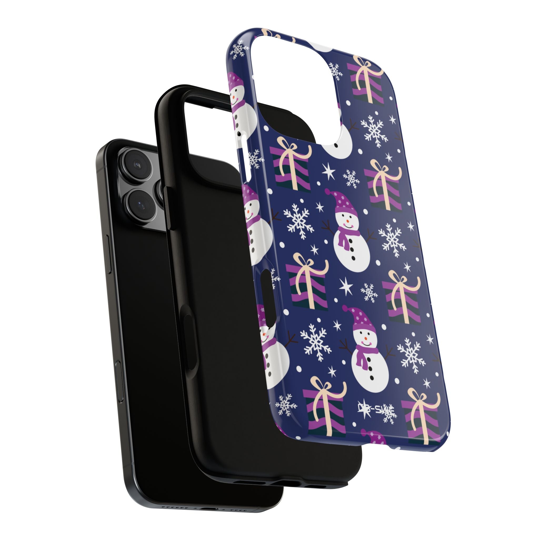 Snowmen Gift Giving - iPhone Case