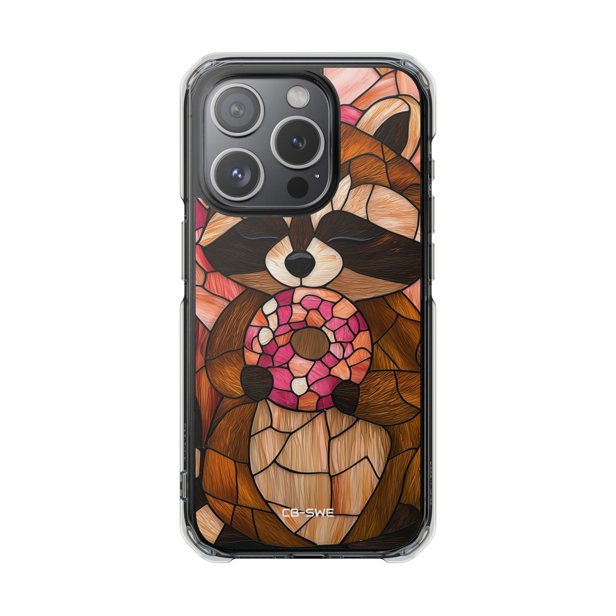 Raccoon Holds Donut iPhone Case - Impact