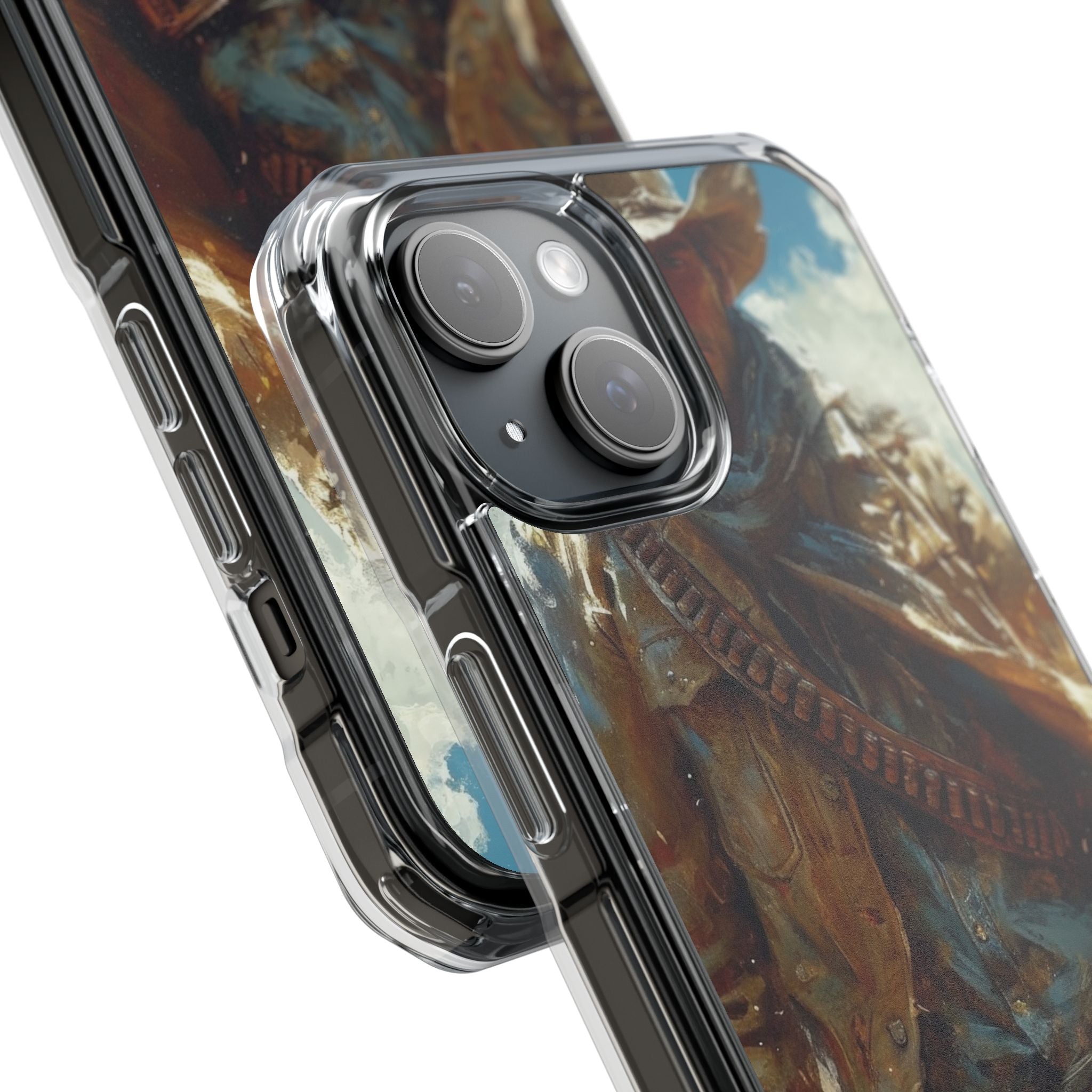 Western Horizon Rider iPhone 15 - Impact Clear+