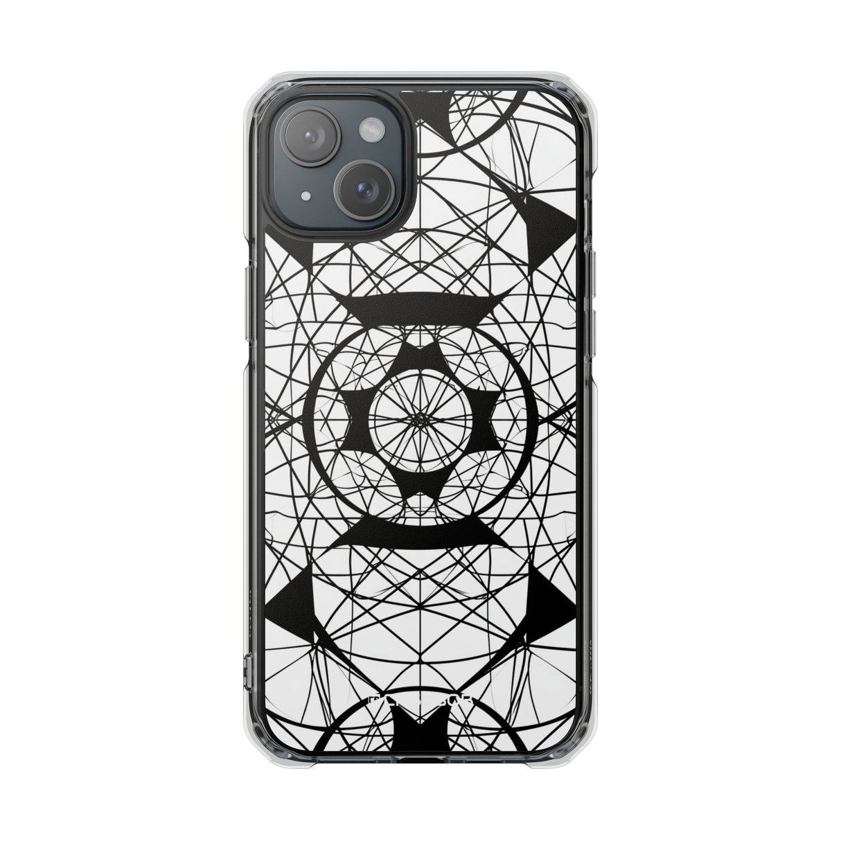 Geometric Hypnosis - Phone Case for iPhone (Clear Impact - Magnetic)