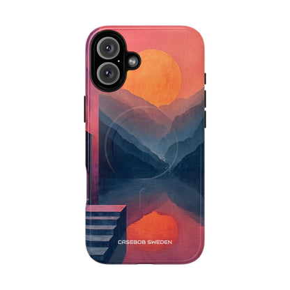 Surreal Sunset Landscape - Tough + MagSafe® iPhone 16 Phone Case