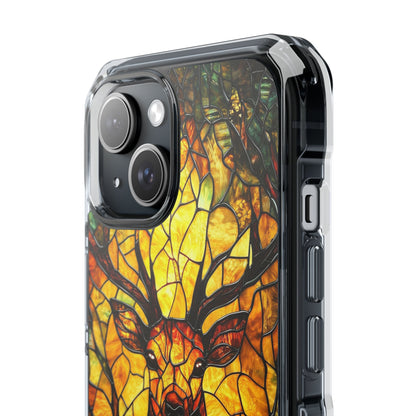 Glowing Stag Emerges iPhone Case - Impact