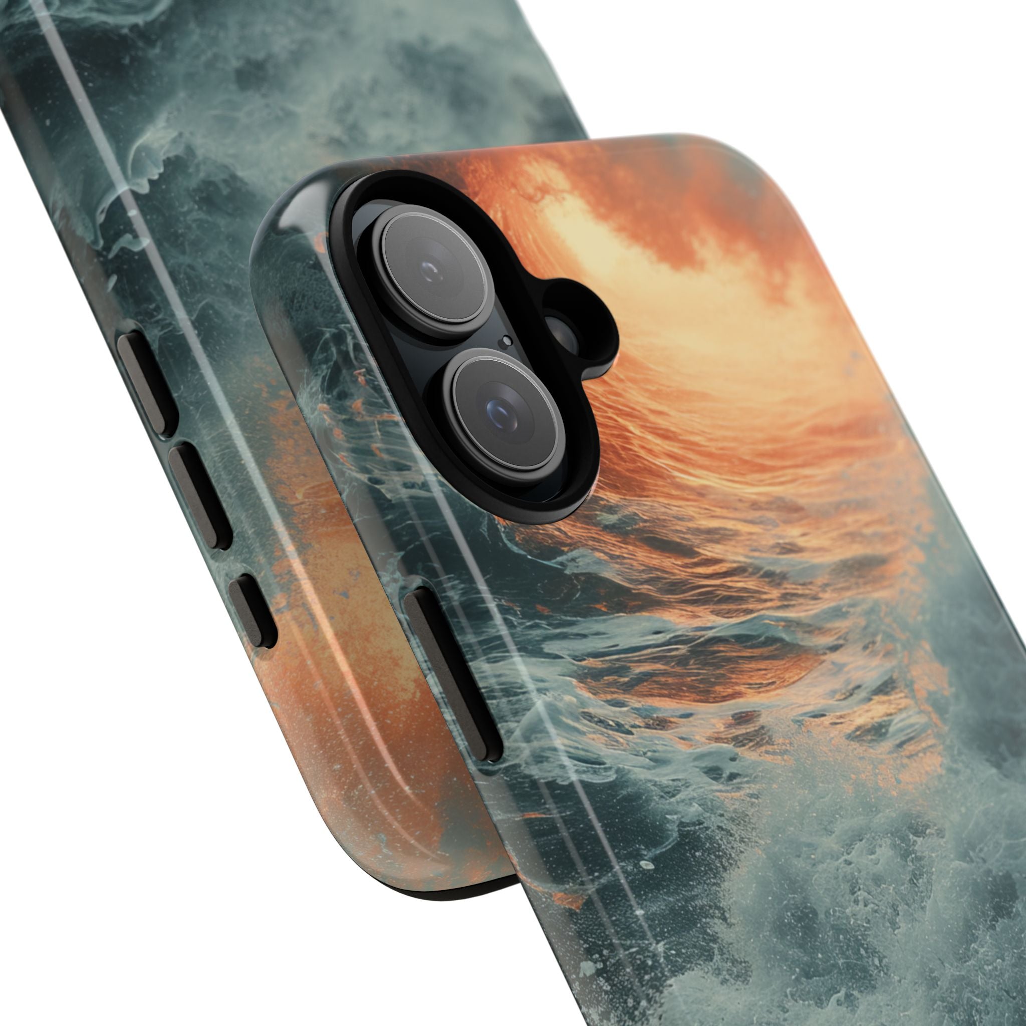 Fiery Wave Power - Tough iPhone 16 Phone Case