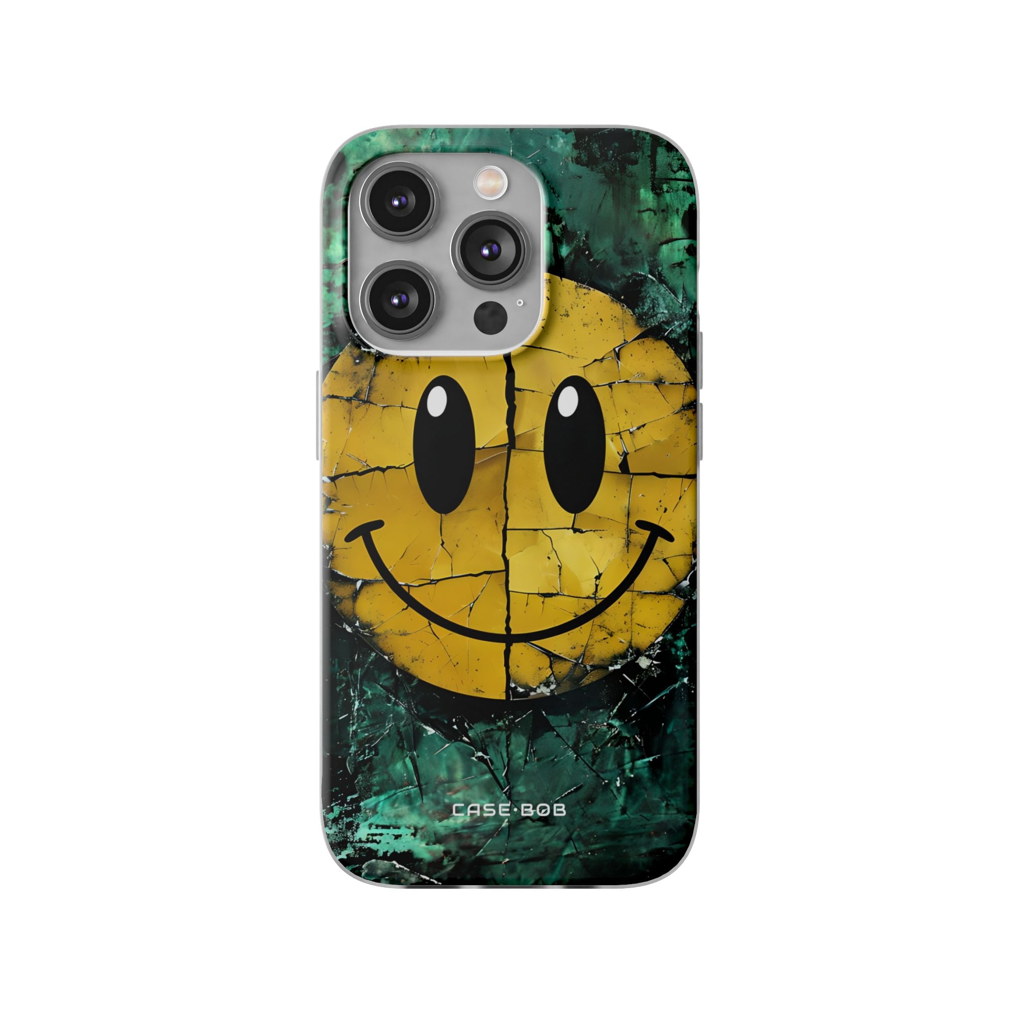 Cracked Smiley iPhone 14 Pro Case - Soft