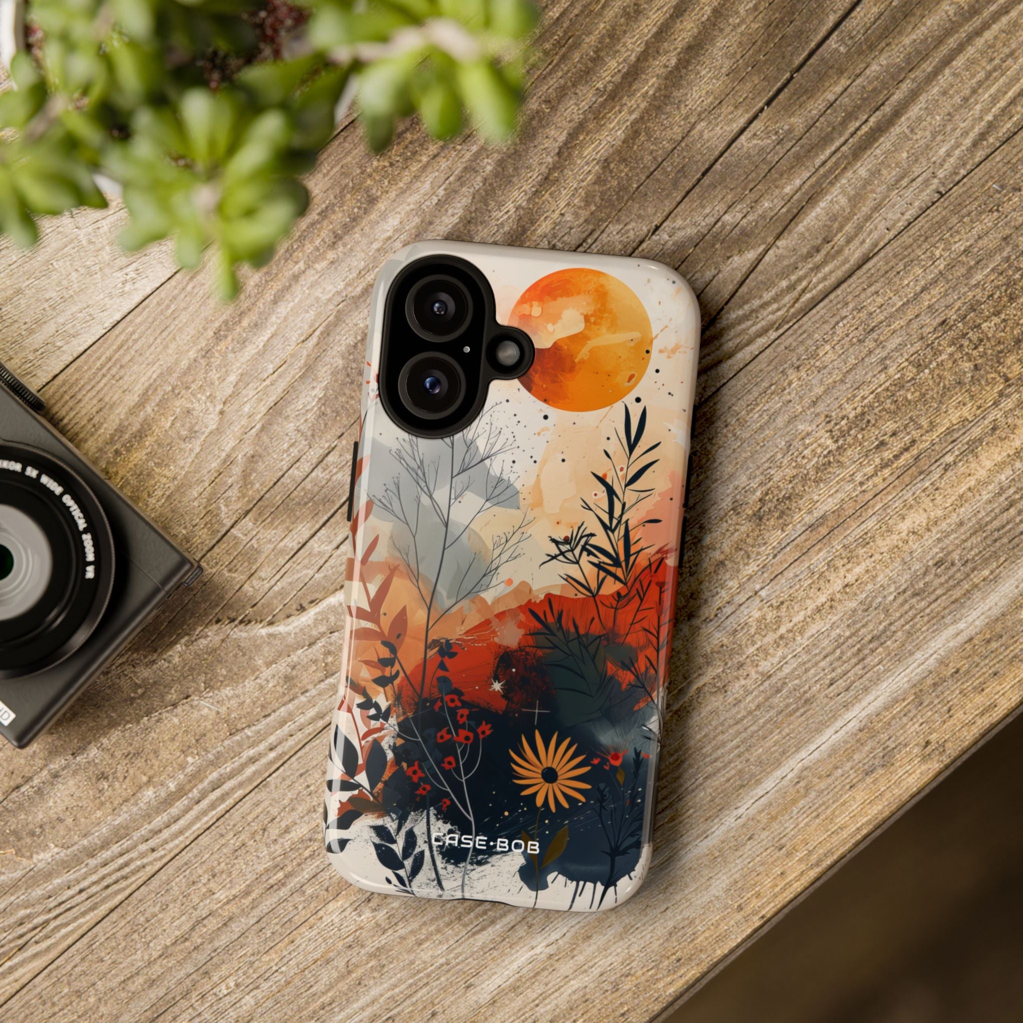 Orange Solstice iPhone 16 Pro Case - Tough