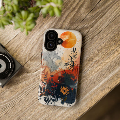 Orange Solstice iPhone 16 Plus Case - Tough