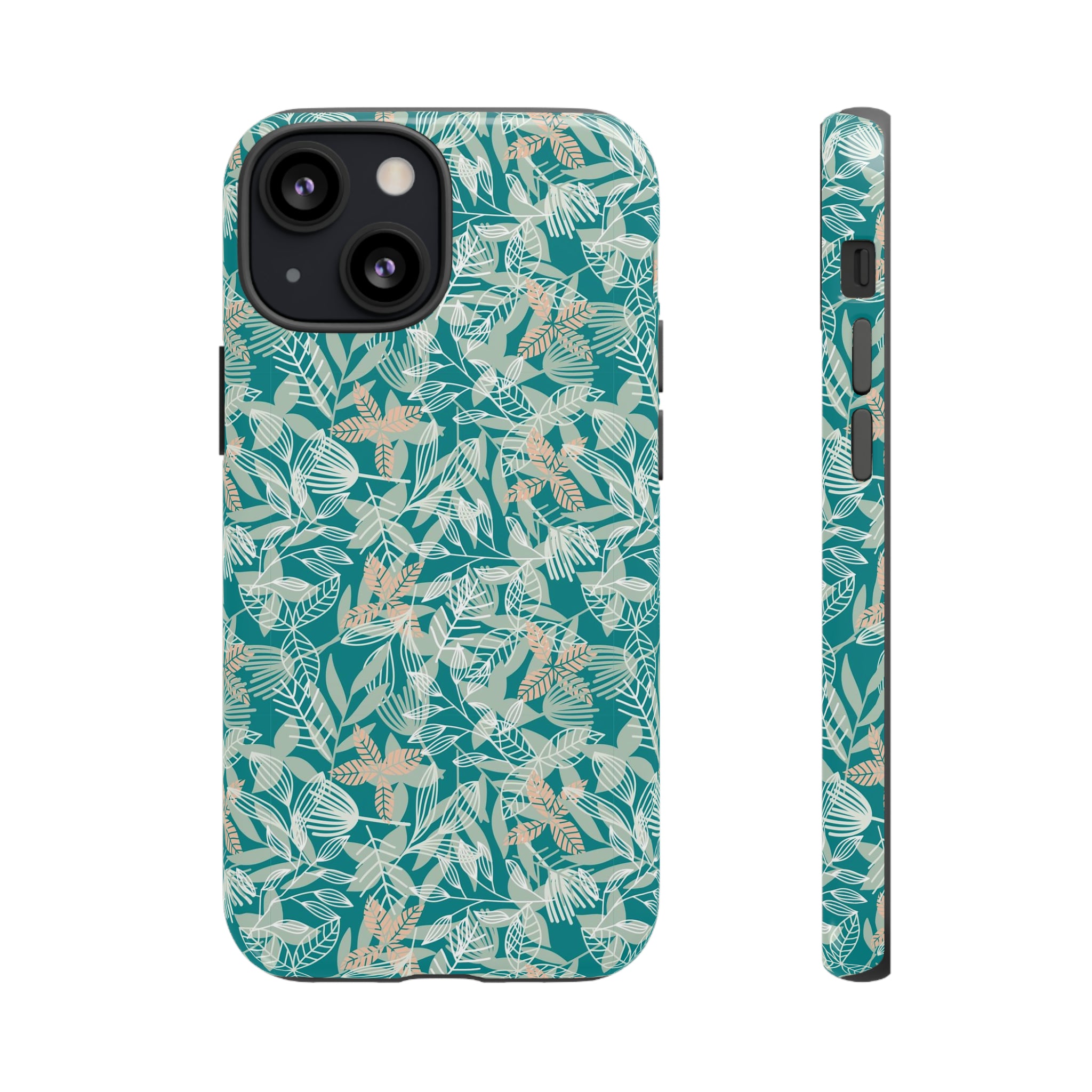 Dark Green Leaf Leaf - Protective Phone Case