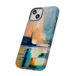 Abstract Blue n Yellow iPhone Case (Protective) Phone Case