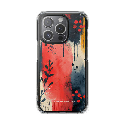 Vibrant Floral Energy iPhone 15 - Clear Impact Phone Case