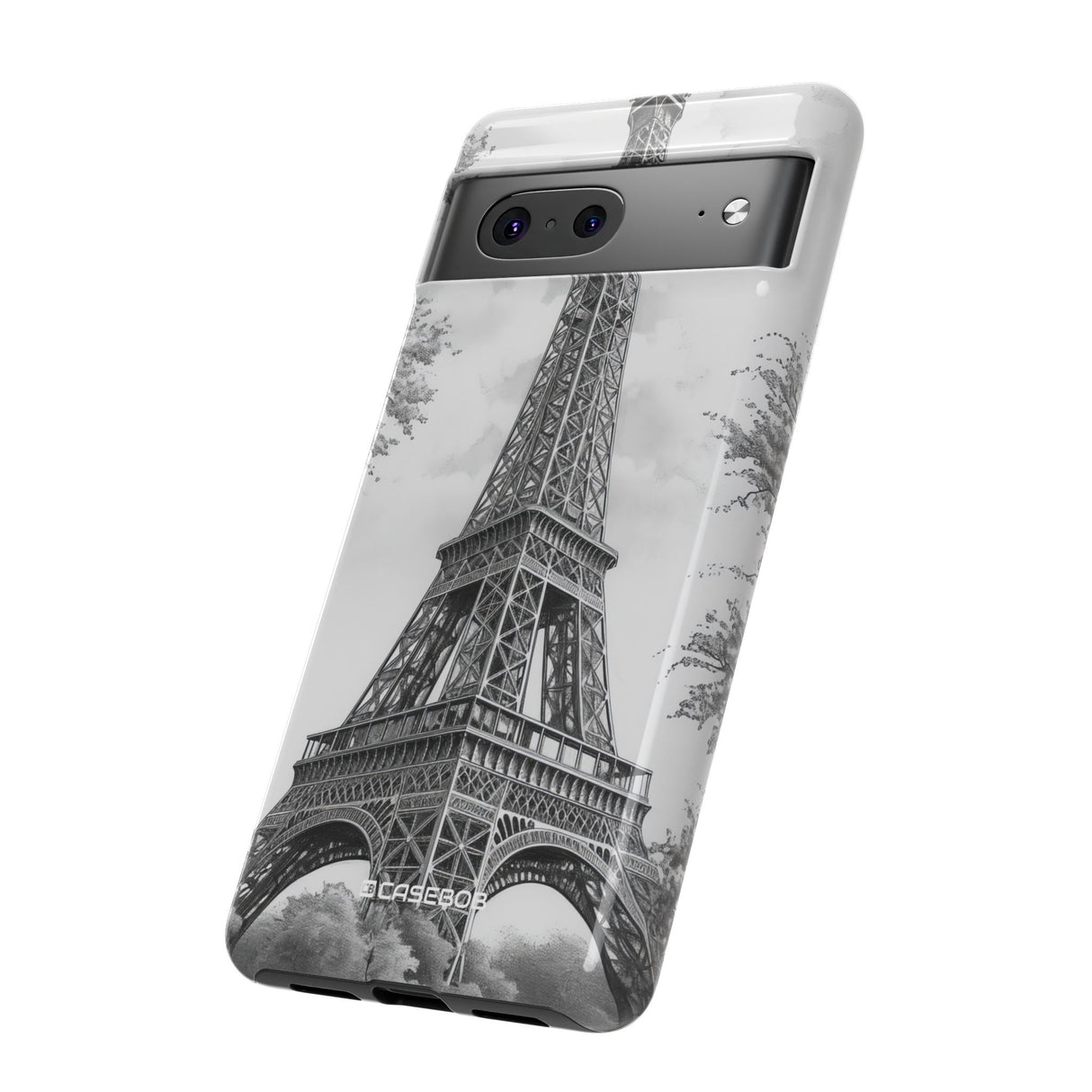 Parisian Monochrome Majesty | Protective Phone Case for Google Pixel