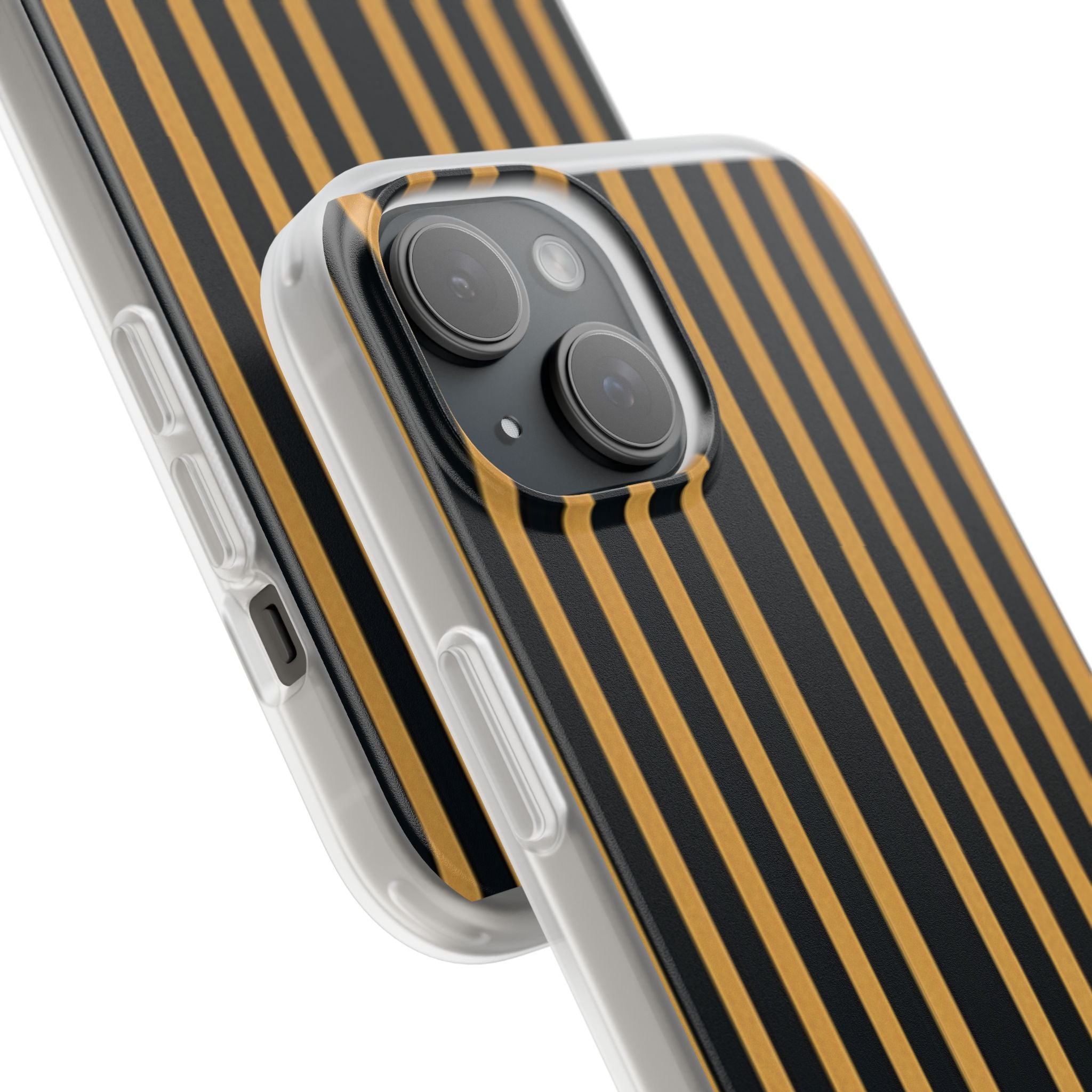 Golden Stripes iPhone 15 Case - Soft