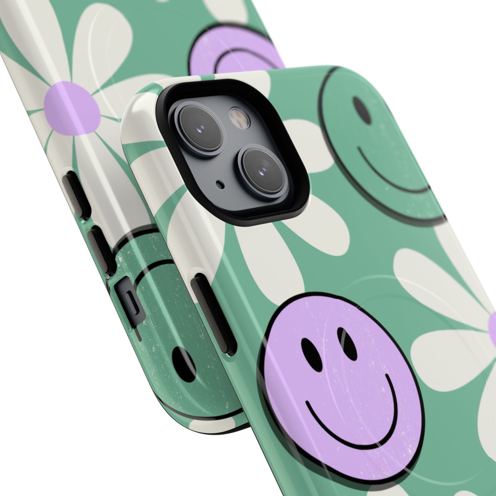 Smiley Daisy Glow iPhone 14 Plus Case - Tough+
