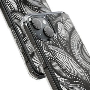 Organic Whirl - Phone Case for iPhone (Clear Impact - Magnetic)