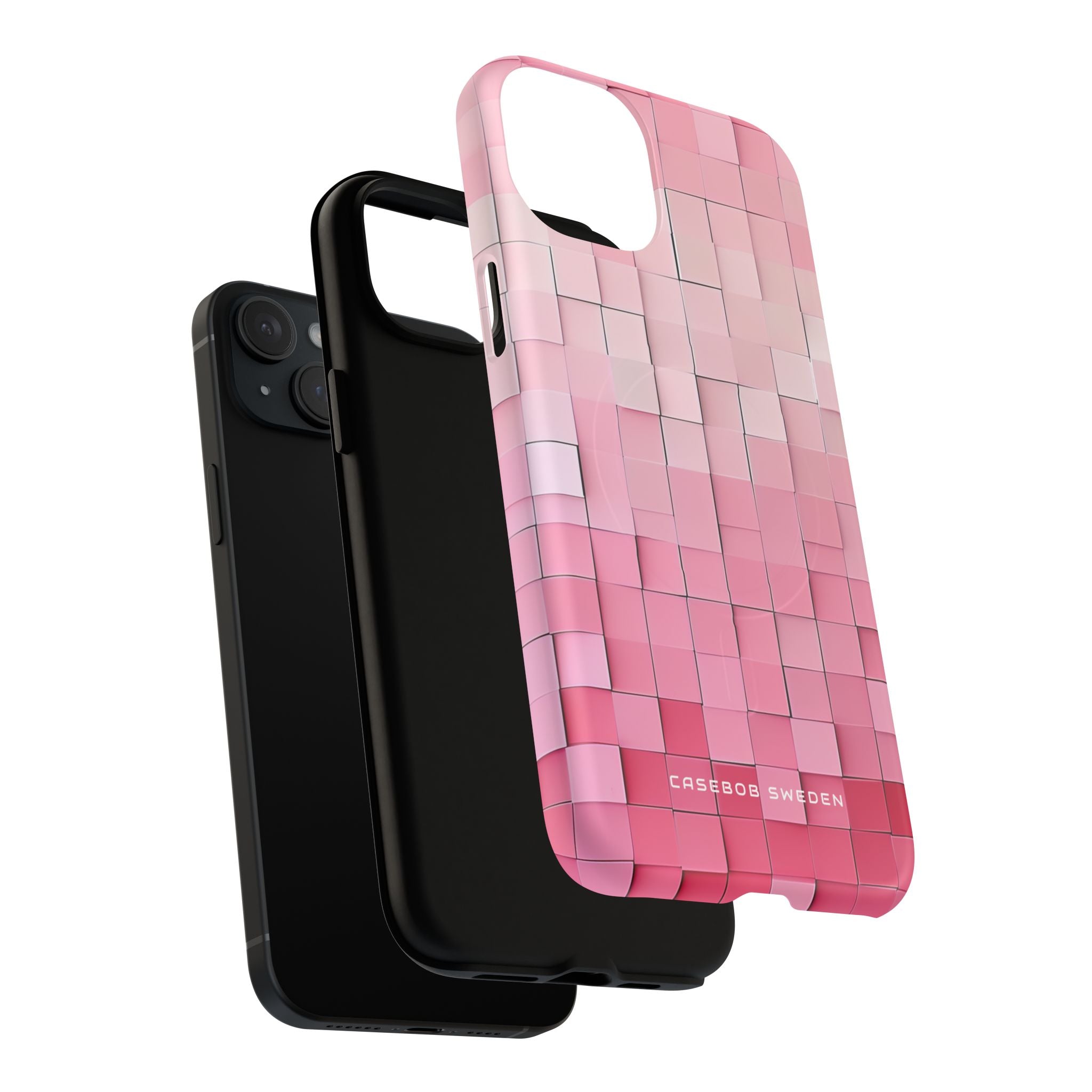 Gradient Pink Mosaic iPhone 15 | Tough+ Phone Case