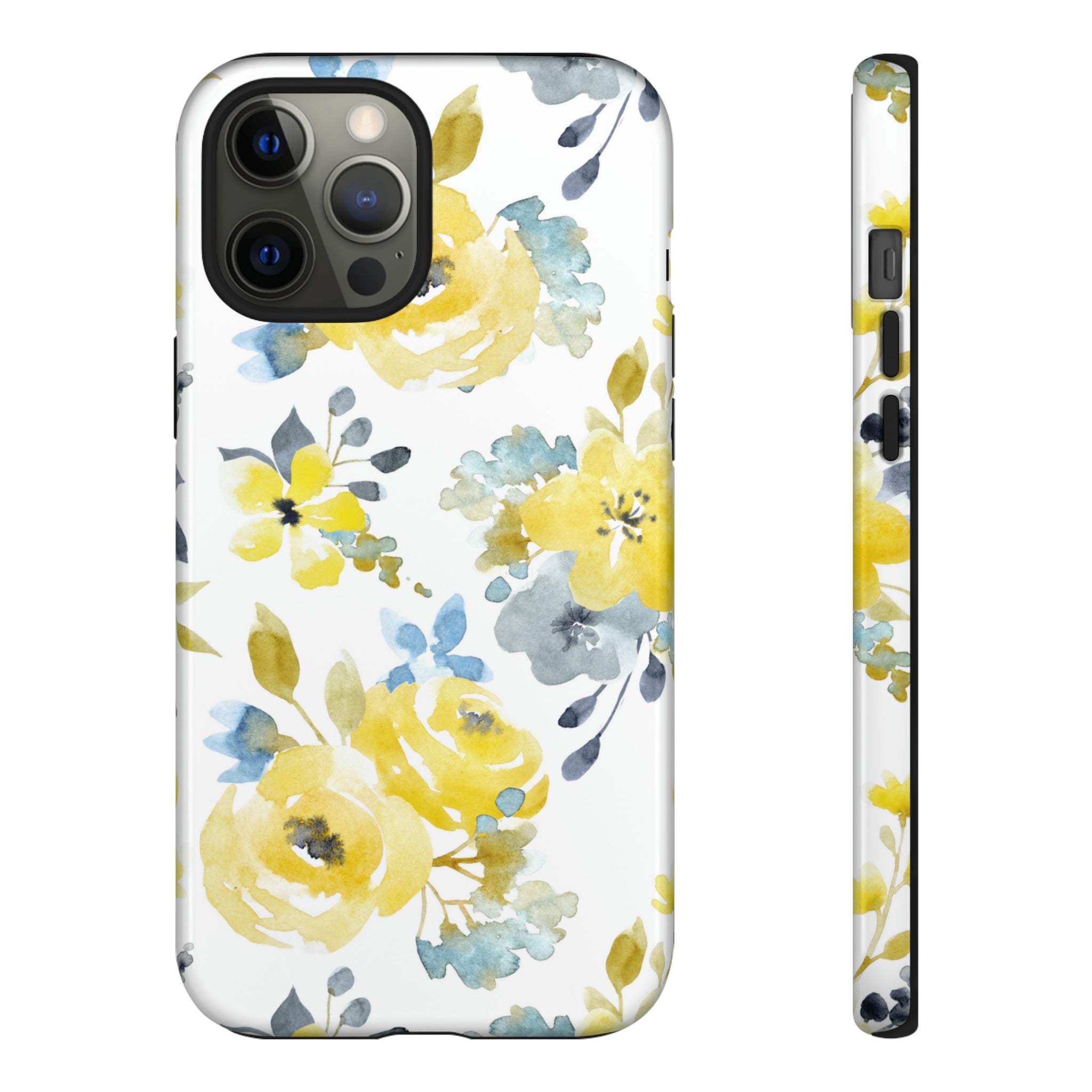 Yellow Floral - Protective Phone Case