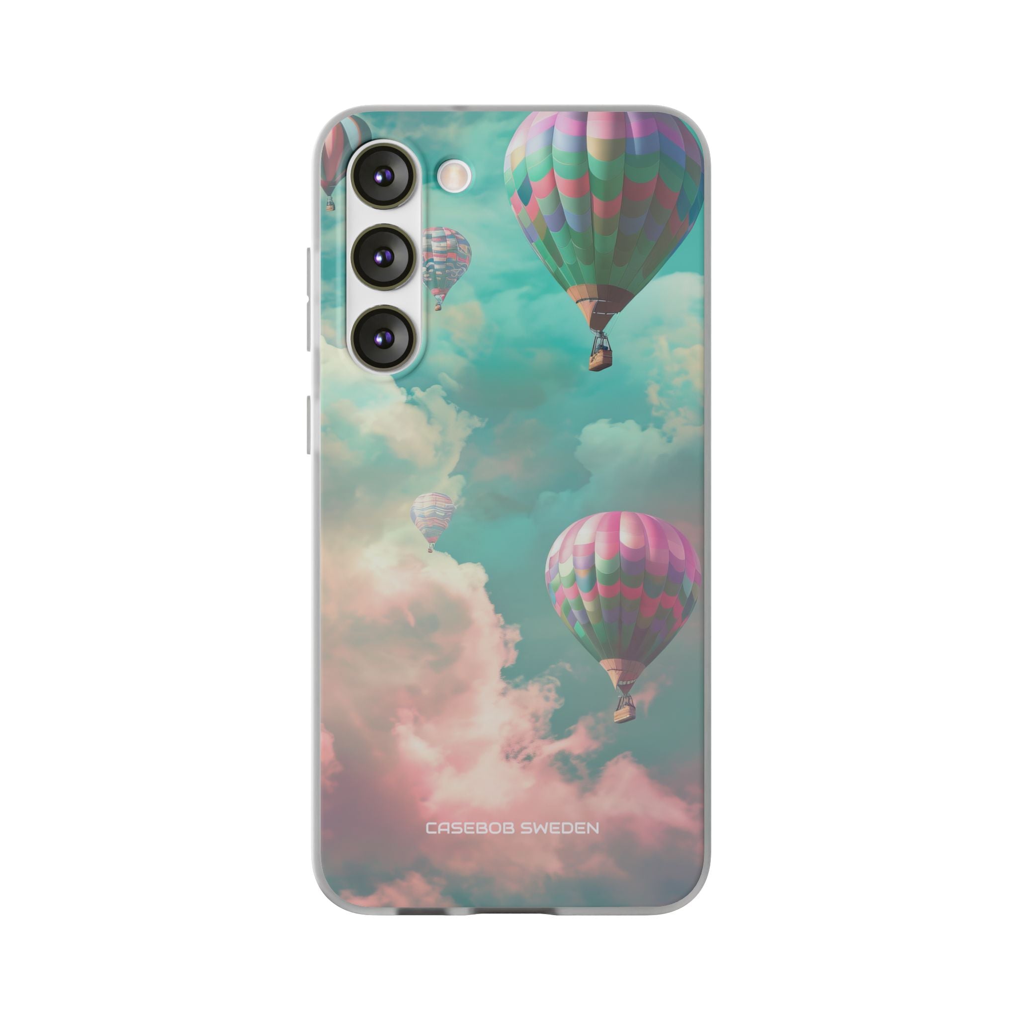 Pastel Balloon Adventure - Flexi Samsung S23 Phone Case