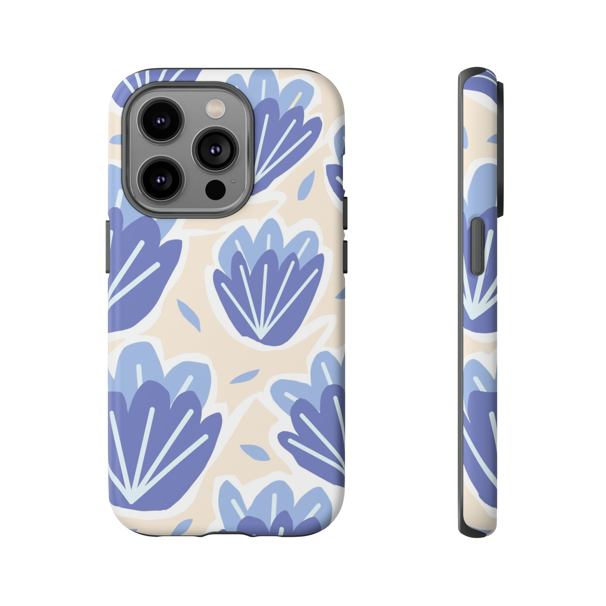 Light Blue Happy Flower - Protective Phone Case