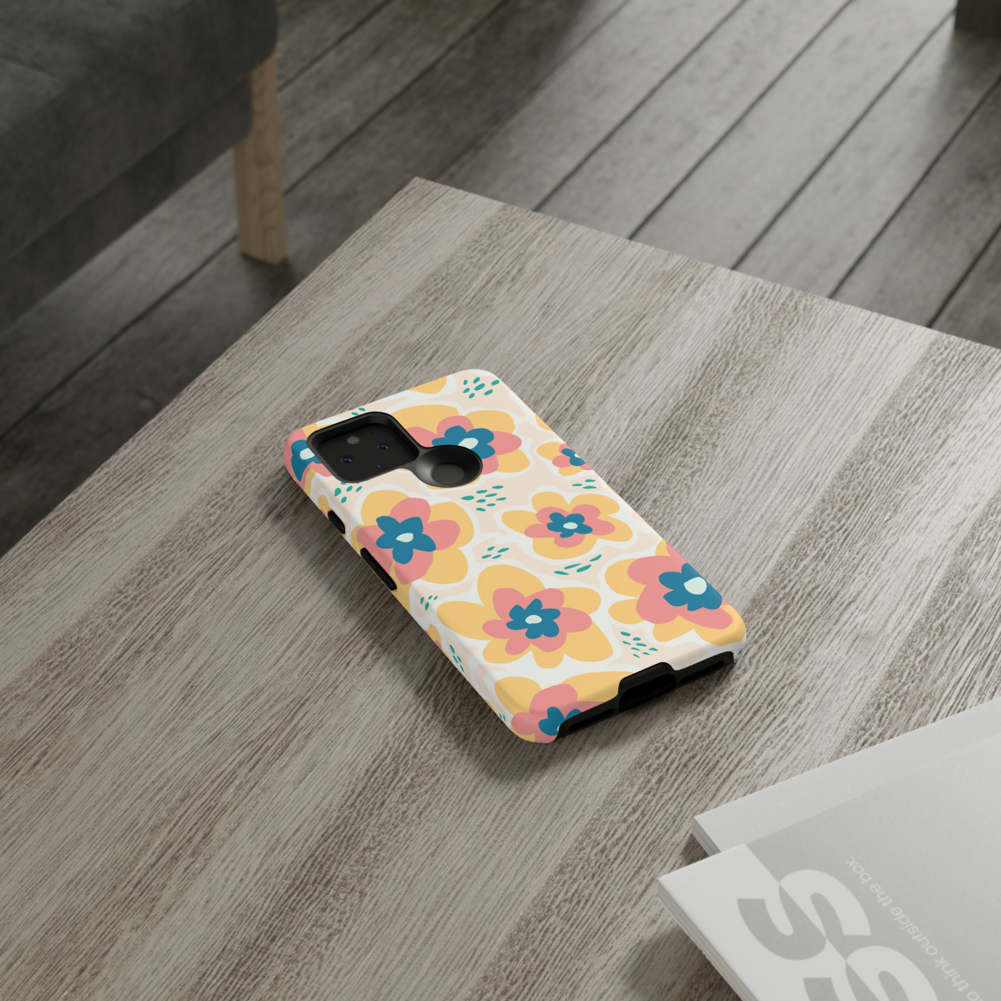 Yellow Happy Flower - Protective Phone Case